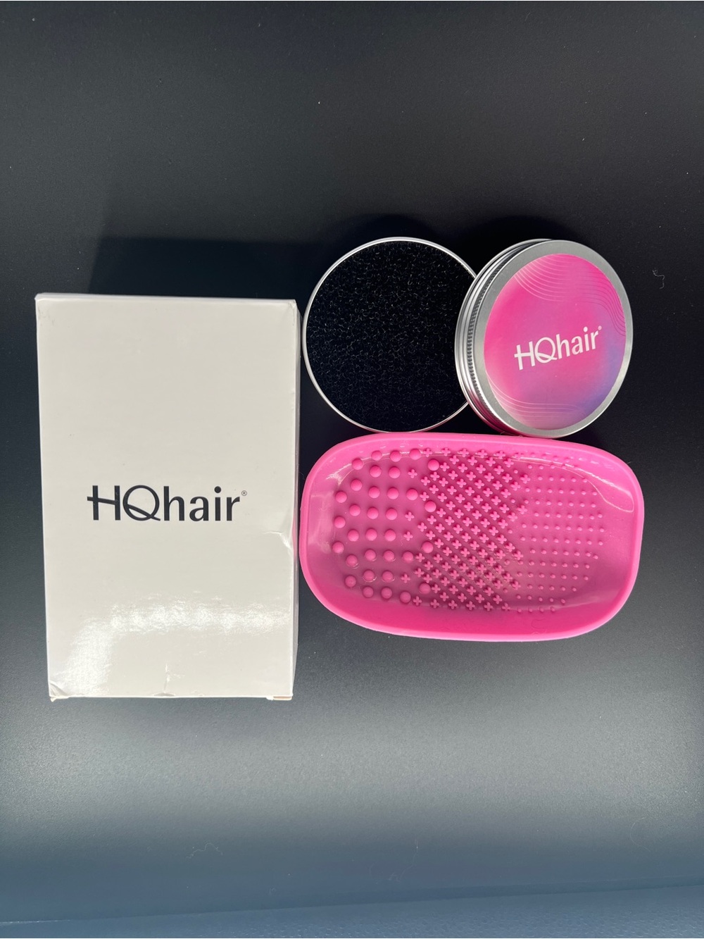 HQhair Pink Makeup Brush Cleaning kit with Cleaning Pad